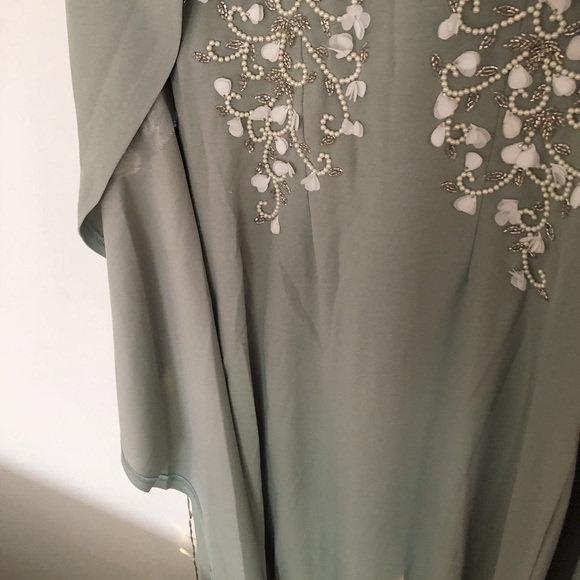 Sage long modest gown (NWOT) - Picture 8 of 13